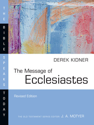cover image of The Message of Ecclesiastes